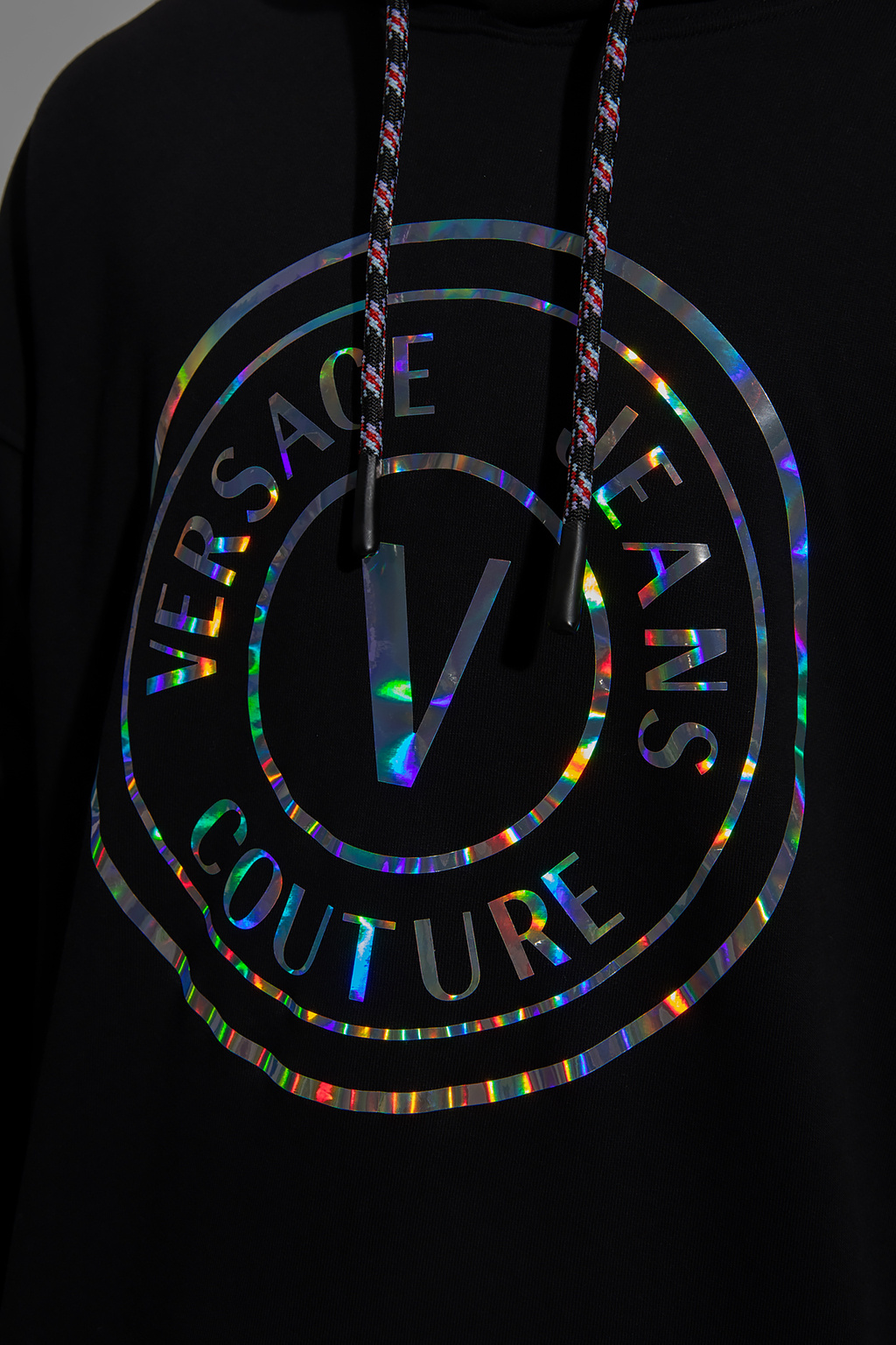 VERSACE JEANS◆ロゴデザイン スウェット フーディ 2色 未使用品△VERSACE JEANS COUTURE ヴェルサーチェ ジーンズ